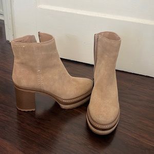 tan booties